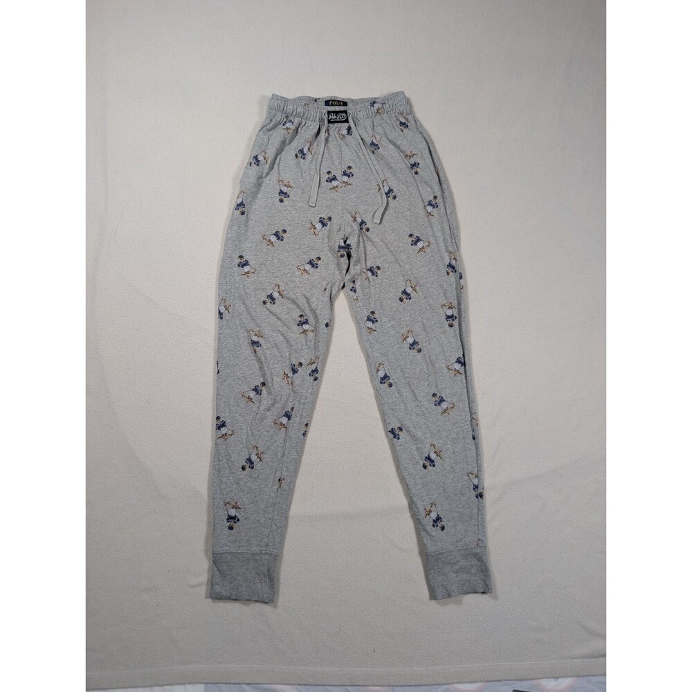Polo Ralph Lauren Men's All Over Polo Bear Ski Pajama Sleep Jogger Pants Size S